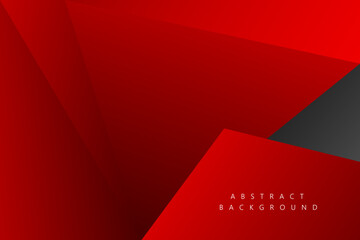 Abstract Geometric modern with Red and black triangle color background for template, poster, flyer design, wallpaper. Vector illustration	