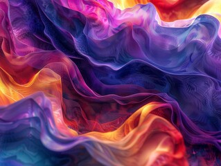 Obraz premium Abstract Colorful Gradient BackgroundOverlapping Spectrum of Colors