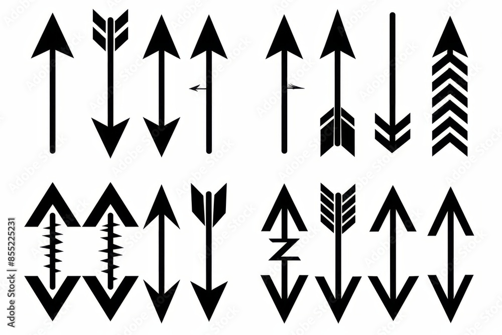 Poster arrow icon. mega set of vector arrow