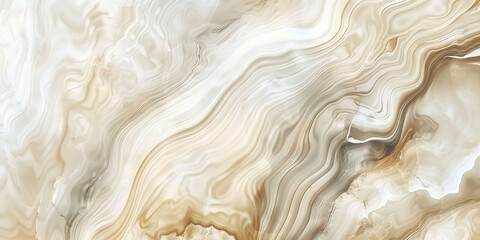 Abstract marble pattern background with soft lines and swirls in beige, white, grey and gold tones