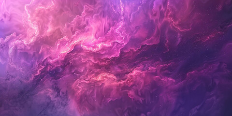 Obraz premium A purple and pink nebula background with swirling clouds of color