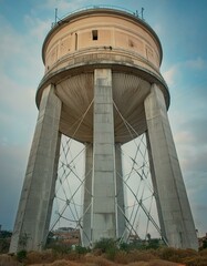 tower of the aqueduct, brutalist architecture	