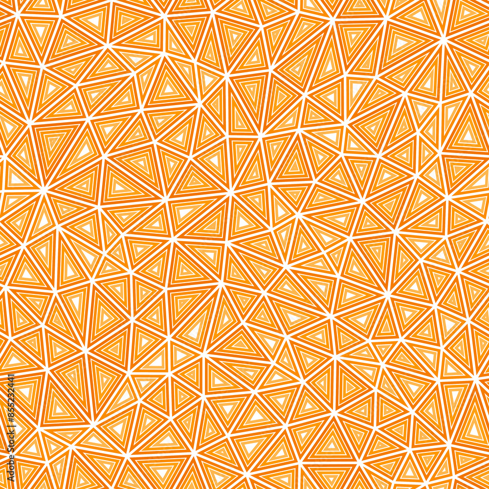 Poster geometric background. compact triangles size. multiple repeated inner triangles. one tone colored st