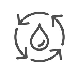 Eco related icon outline and linear symbol.
