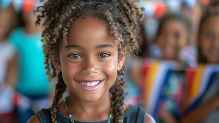 america 4th of july celebration, waving flags.generative ai