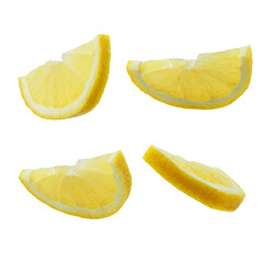 Lemons on white isolated background