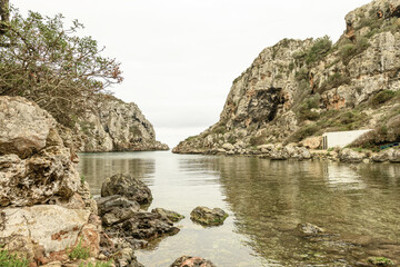 Rocky Inlet and Caves at Cala Coves, Menorca