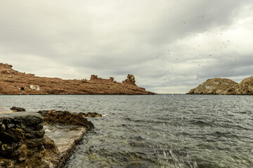 Rugged Rocky Coastline of Cala Morell, Menorca