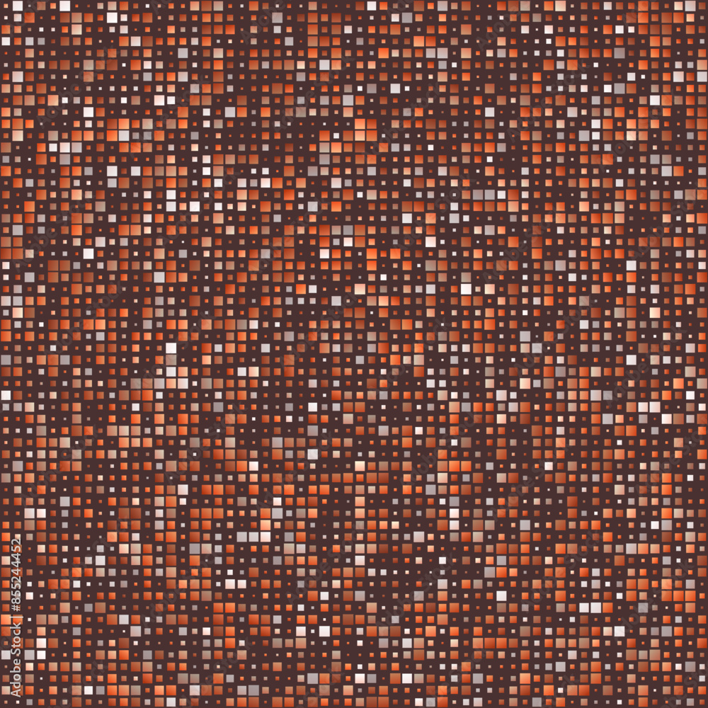 Aufkleber abstract geometric design. gradiented squares in multiple colors. rustic brown tones with muted eart