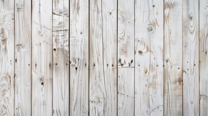 Fototapeta premium Light white wood texture background for interior design with copy space Close up of vintage wood for kitchen material