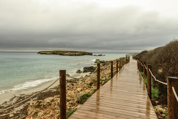 Tranquil Shoreline at Sant Adeodat Beach, Menorca