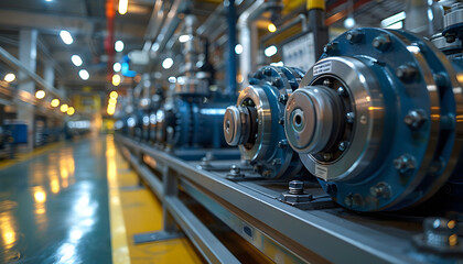 Fototapeta premium industrial equipment in factory