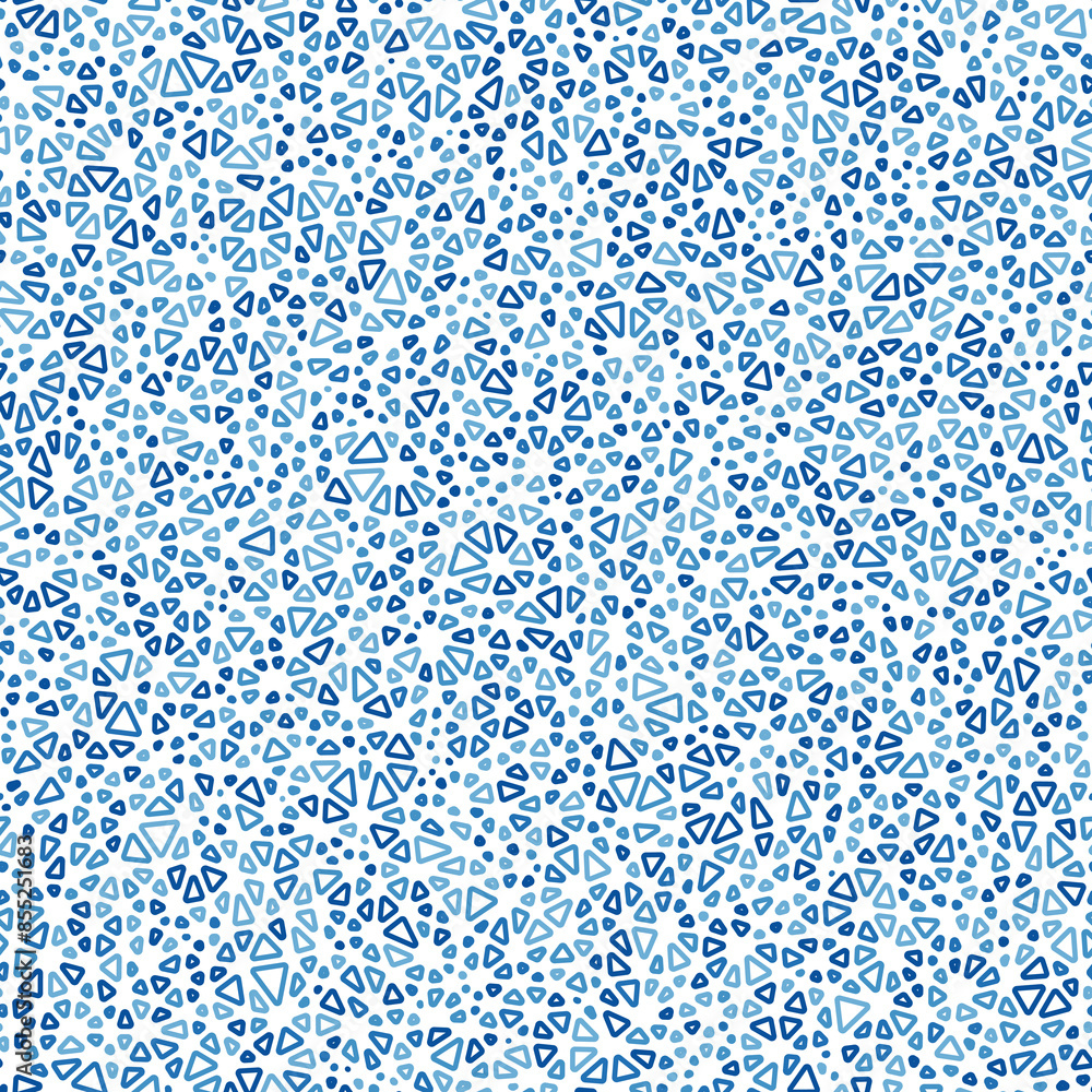 Poster abstract vector background. tiny triangles size. monotone style. rounded triangles outlined. repeata