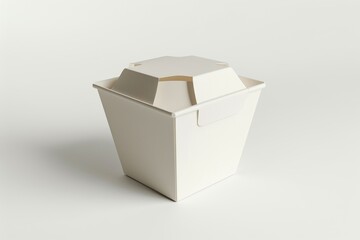 A Crisp White Takeout Box Awaits Its Culinary Destiny