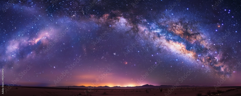 Wall mural A starlit sky filled with millions of twinkling stars, the Milky Way stretching across the heavens.