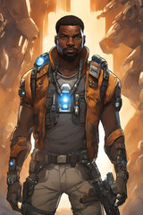 Fototapeta premium soldier in camouflage