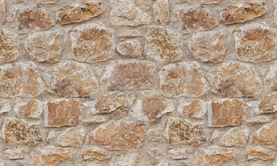 Old stone wall patterned texture or background 