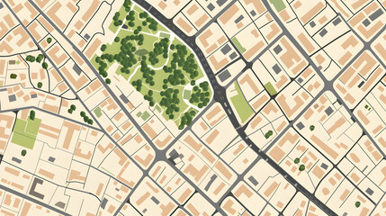 Street map of town
