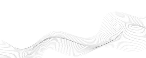 Fototapeta premium Abstract vector background with wavy lines. EPS10