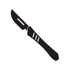 surgical scalpel icon vector illustration design template