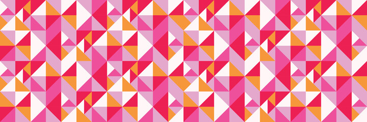Geometric triangle texture. Colourful abstract background. Banner. Vector illustration