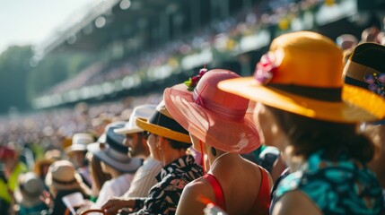 Spectators at the Kentucky Derby Event