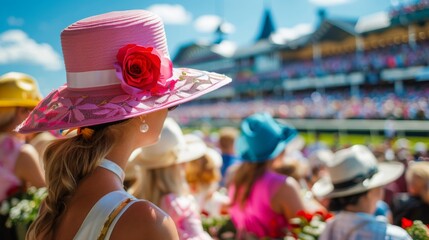 Spectators at the Kentucky Derby Event