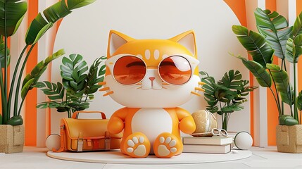 Playful 3d character with whimsical design. Best for captivating social media posts or adding a touch of humor to blog visuals.