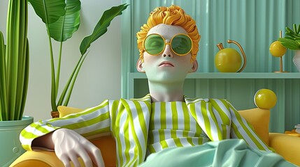 Playful 3d character with whimsical design. Best for captivating social media posts or adding a touch of humor to blog visuals.