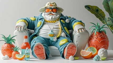 Playful 3d character with whimsical design. Best for captivating social media posts or adding a touch of humor to blog visuals.