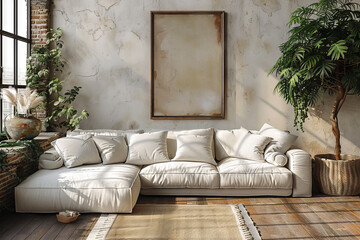 Cozy Living Room with Rustic Charm