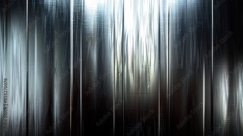 Poster mysterious and futuristic background featuring vertical glowing lines with a digital feel, creating 