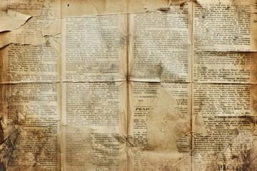 Newspaper paper grunge vintage old aged texture background