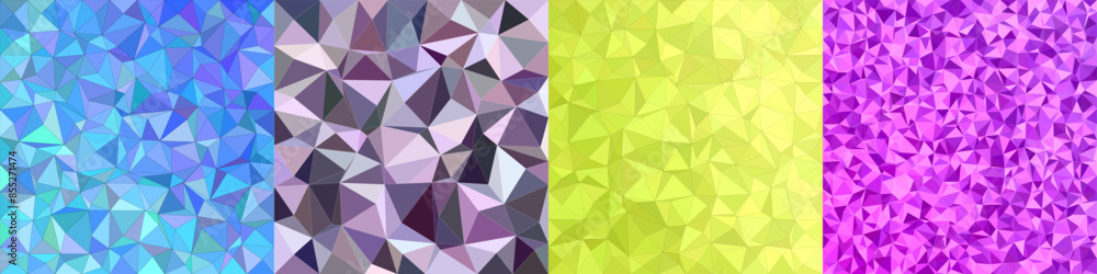 Poster abstract triangle polygon background collection