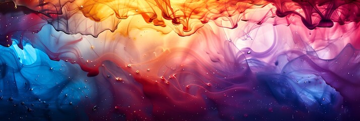 A purple and blue painting of mountains and a sky. The painting is abstract and has a dreamy, ethereal quality to it