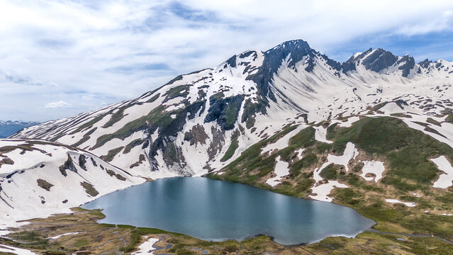 La fronti&egrave;res naturelle des Alpes entre la France et l'Italie