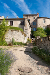 Historic medieval village of Cervières, Loire, France, medieval village.  Impasse de l'Auditoire.