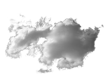 white fluffy clouds isolated on a black background