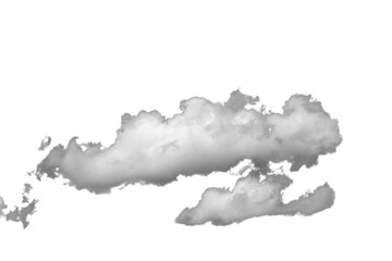 Obraz premium white fluffy clouds isolated on a black background