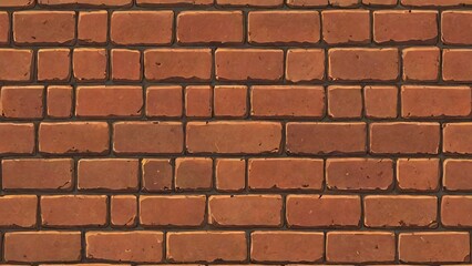 Obraz premium Crimson Brick Canvas Seamless Tiling Texture Design
