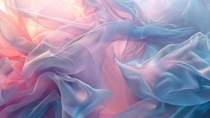 Fototapeta premium Serenity Swirls: Abstract Wallart Capturing the Essence of Dreamy Whispers, Ideal as a Wallpaper