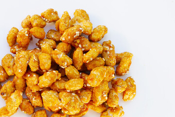 Caramelised peanuts with sesame, Candied peanuts