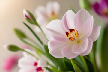 Fototapeta premium Elegant Floral Arrangement with Soft Focus