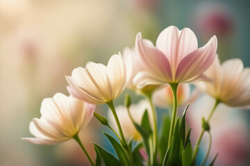 Fototapeta premium Elegant Floral Arrangement with Soft Focus