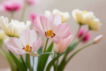 Fototapeta premium Elegant Floral Arrangement with Soft Focus