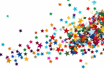 Fototapeta premium Stars Confetti.PNG.Transparent 