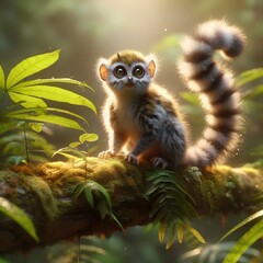 Obraz premium squirrel on tree