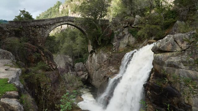 Ponte Mizarela, or Devils Bridge in Portugal.