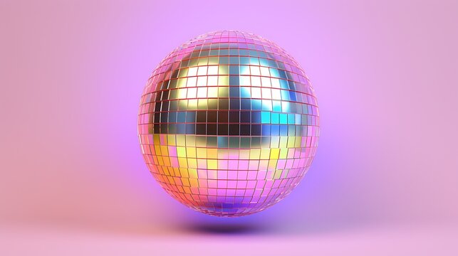 A disco ball is a shiny, reflective ball that is often used to create a disco effect at parties and clubs.