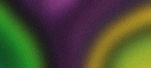 Vibrant Flow: A Grainy Abstract Wave in Black, Yellow, Green, and Purple